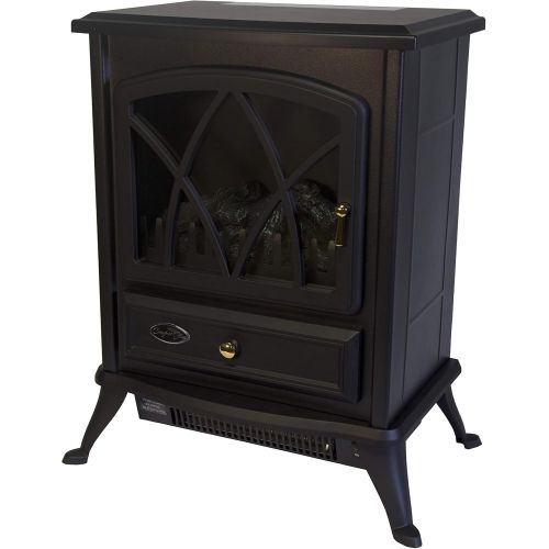  Comfort Glow ES4215 Ashton Electric Stove Black, Length: 11.5in, Width: 16.5in, Height: 23in