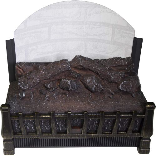  Comfort Glow ELCG364 Electric Log Insert, Heater & Rear Reflecting Back Screen 5,120 BTUs