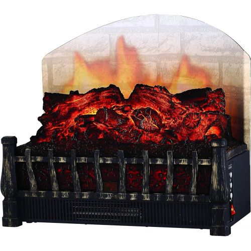  Comfort Glow ELCG364 Electric Log Insert, Heater & Rear Reflecting Back Screen 5,120 BTUs