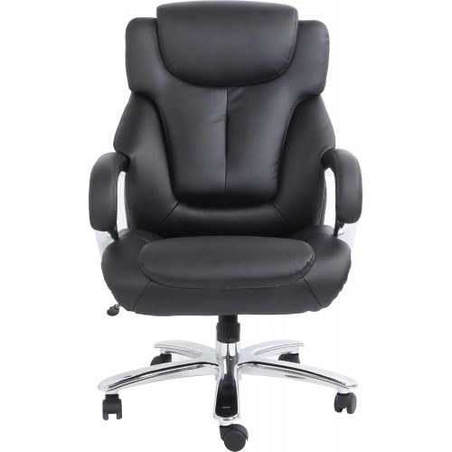  Comfort Products Admiral III Big & Tall Executive Leather Chair, Black