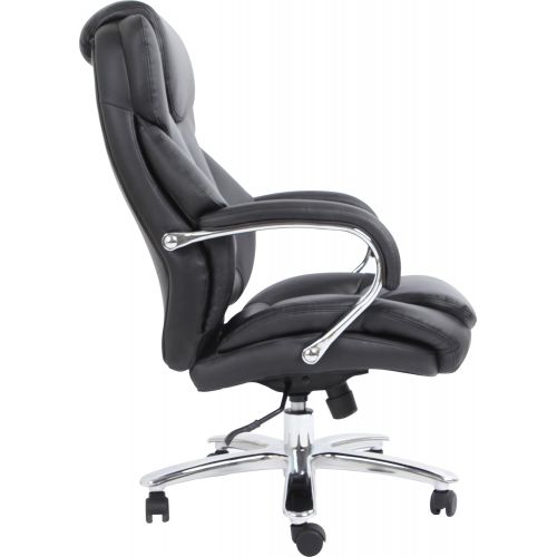  Comfort Products Admiral III Big & Tall Executive Leather Chair, Black