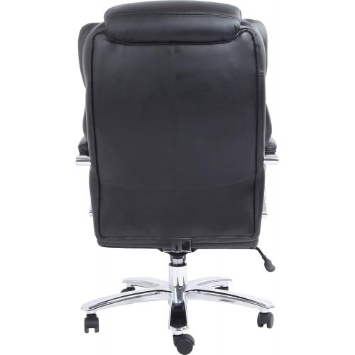  Comfort Products Admiral III Big & Tall Executive Leather Chair, Black