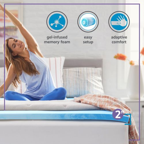  Comfort Revolution 2 Memory Foam Mattress Topper