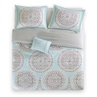 Comfort Spaces Adele 3 Piece Comforter Set Ultra Soft All Season Girls Room Bedding, Twin/Twin XL, Aqua