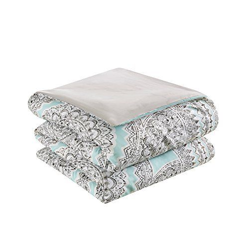  Comfort Spaces Adele 3 Piece Comforter Set Ultra Soft All Season Girls Room Bedding, Twin/Twin XL, Aqua