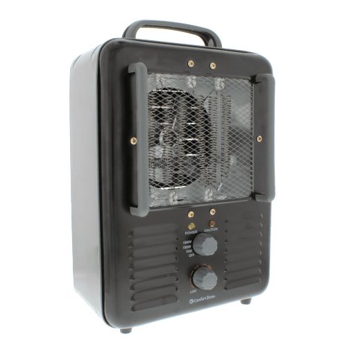  Comfort Zone Deluxe Milkhouse Utility Heater, Black