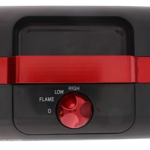  Comfort Zone Mini Electric Fireplace Space Heater, Red