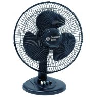 Comfort Zone Oscillating Table Fan | Portable, 3 Speed, Black Fan