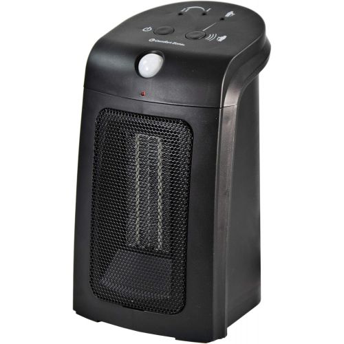  Comfort Zone Motion Sensor Ceramic Heater, W, Black