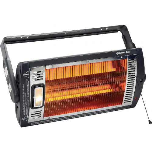  Comfort Zone CZQTV5M Ceiling Mounted Radiant Quartz Heater with Halogen Light Included