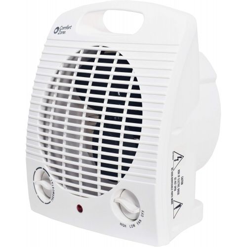  Comfort Zone CZ35 1500 Watt Portable Heater with Thermostat, White