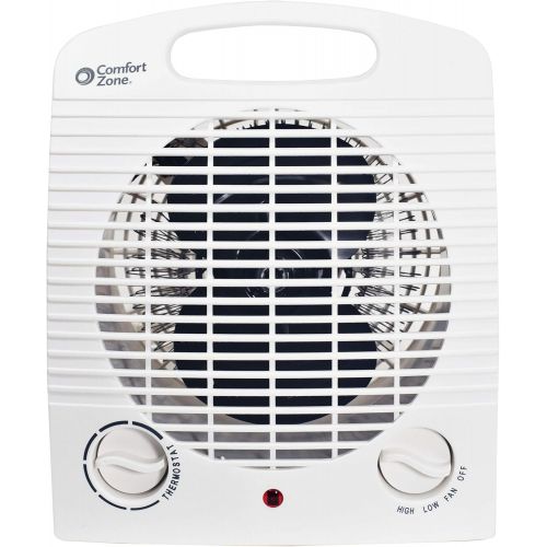  Comfort Zone CZ35 1500 Watt Portable Heater with Thermostat, White