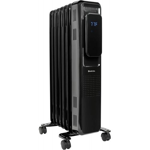  Comfort Zone CZ9010 1500 Watt Oil-Filled Digital Radiator Heater with Silent Operation, Black