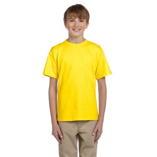  Comfortblend Boys Ecosmart Yellow Crewneck T-shirt by Hanes