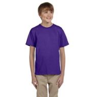 Comfortblend Boys Ecosmart Purple Polyester Crewneck T-shirt by Hanes