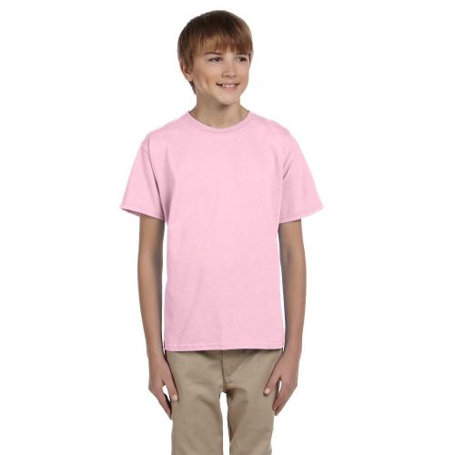  Comfortblend Boys Ecosmart Pale Pink Crewneck T-Shirt by Hanes