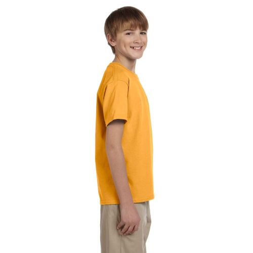  Comfortblend Boys Ecosmart Gold Crewneck T-shirt by Hanes