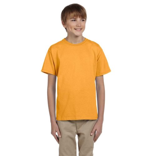  Comfortblend Boys Ecosmart Gold Crewneck T-shirt by Hanes