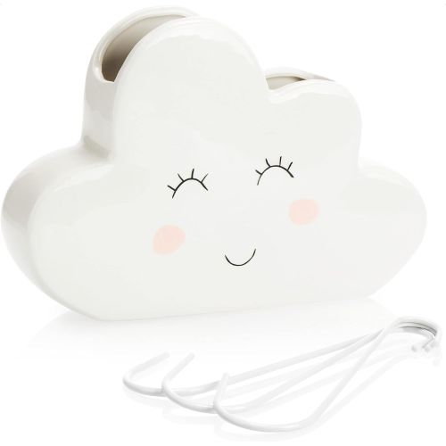  [아마존베스트]com-four 3 x Humidifier Heater - Radiator Humidifier Cloud - Heater Water Humidifier Ceramic in Funny Cloud Design - 300 ml