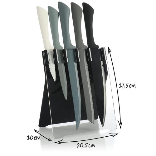  [아마존베스트]COM-FOUR multi-piece kitchen knife sets made of stainless steel