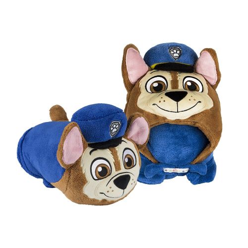  Comfy Critters Stuffed Animal Blanket  PAW Patrol Chase  Kids Huggable Pillow and Blanket Perfect for Pretend Play, Travel, nap time.