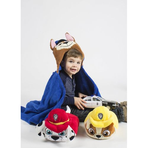  Comfy Critters Stuffed Animal Blanket  PAW Patrol Chase  Kids Huggable Pillow and Blanket Perfect for Pretend Play, Travel, nap time.