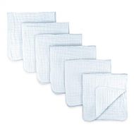 [아마존베스트]Comfy Cubs Muslin Burp Cloths 6 Pack Large 100% Cotton Hand Washcloths 6 Layers Extra Absorbent and Soft