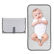 Comfy Cubs Baby Portable Changing Pad, Diaper Bag,Travel Mat Station, Grey Compact