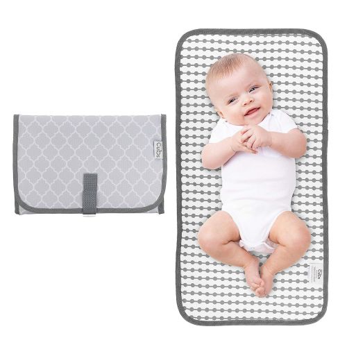  Comfy Cubs Baby Portable Changing Pad, Diaper Bag,Travel Mat Station, Grey Compact