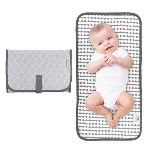  Comfy Cubs Baby Portable Changing Pad, Diaper Bag,Travel Mat Station, Grey Compact