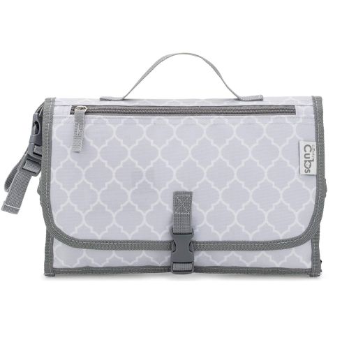  Comfy Cubs Baby Portable Changing Pad, Diaper Bag, Travel Mat Station Grey Large