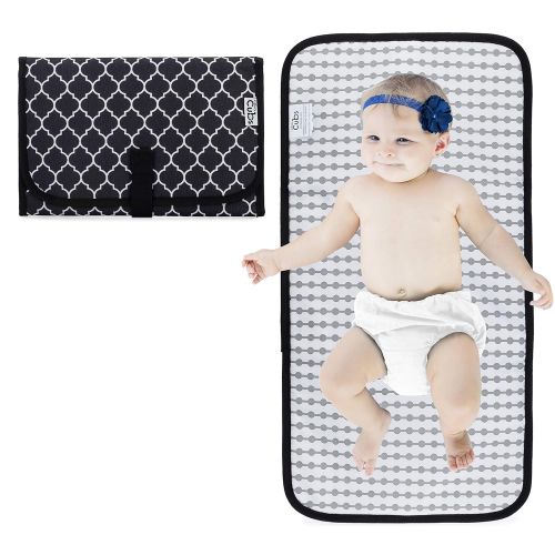  Comfy Cubs Baby Portable Changing Pad, Diaper Bag, Travel Mat Station, Black Compact