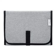 Comfy Cubs Baby Portable Changing Pad, Diaper Bag, Travel Mat Station Solid Grey Compact