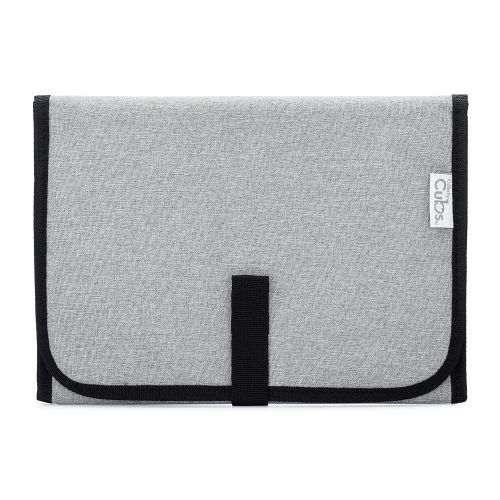  Comfy Cubs Baby Portable Changing Pad, Diaper Bag, Travel Mat Station Solid Grey Compact