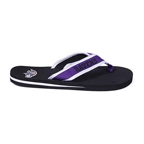  Forever Collectibles Officially Licensed NFL Contour Flip Flops - Happy Feet and Comfy Feet