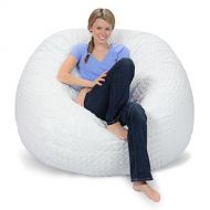 Comfy Sacks 5 ft Memory Foam Bean Bag Chair, Polar Fox