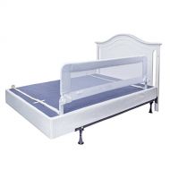 [아마존베스트]ComfyBumpy Bed Rails for Toddlers - Extra Long Toddler Bed Rail Guard for Kids Twin, Double, Full Size Queen & King Mattress - Baby Bedrail for Children (White XL)