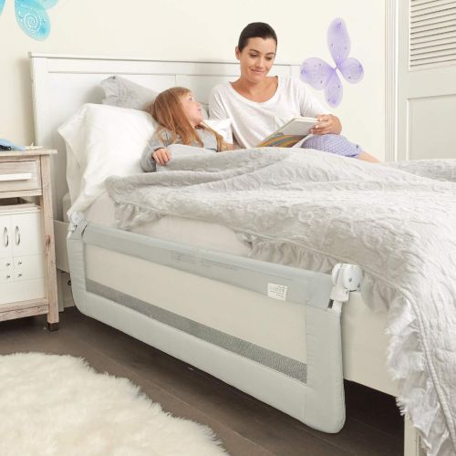  Toddler Bed Rail Guard for Kids Twin, Double, Full Size Queen & King Mattress - Bed Rails for Toddlers - Universal Fit for Slats & Boxspring - Children & Baby Bedrail by ComfyBumpy
