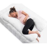 [아마존베스트]ComfySure Pregnancy Pillow - 59 U Shaped Full Body Pillow for Maternity Support or Side Sleepers - Hypoallergenic, Comfortable Cushion for Pregnant or Nursing Women, Supports Back,