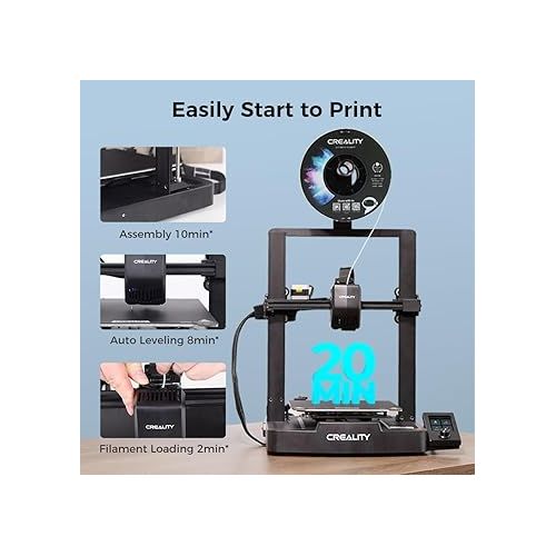  Creality Ender 3 V3 SE 3D Printer, 250mm/s Printing Speed FDM 3D Printers with CR Touch Auto Leveling, Sprite Direct Extruder Auto-Load Filament Dual Z-axis & Y-axis, Printing Size 8.66*8.66*9.84 inch