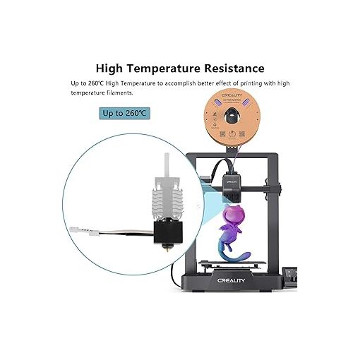  Creality Official Ender 3 V3 SE Hotend Kit, 260℃ High-Temperature Resistance Hotend Heater Block, 250mm/s High-Speed Assembled Extruder Hot End Kit with Silicone Sock for Ender 3 V3 SE 3D Printer