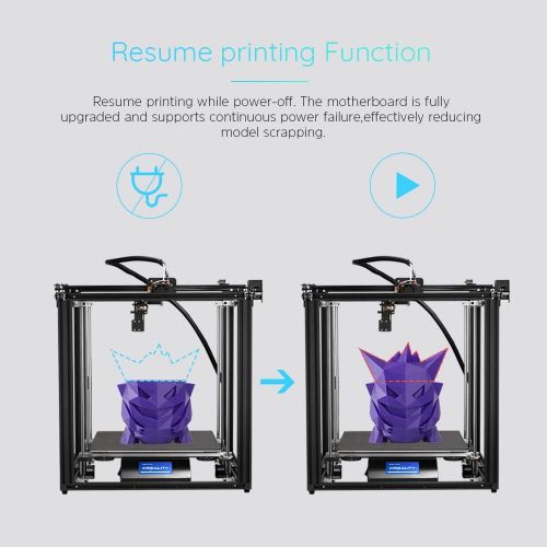  Comgrow Creality Ender 5 3D Printer with Brand Power Supply, Resume Printing Function and Removable Build Surface Plate