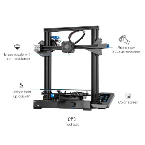  Comgrow Creality Ender 3 3D Printer with Resume Printing Function for Home & School Use 220x220x250mm