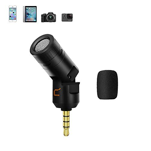  Comica CVM-VS07 Flexible Cardioid Mini Shotgun Microphone, Video Camera Mic with Excellent Shielding, 3.5mm TRRS Vlogging Mic for Smartphones, Gopro 7/8, Cameras, Laptops and Wirel