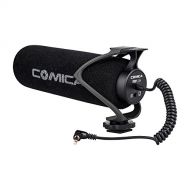 Comica CVM-V30 LITE Video Microphone Super-Cardioid Condenser On-Camera Shotgun Microphone for Canon Nikon Sony Panasonic Camera/DSLR/iPhone Samsung Huawei with 3.5mm Jack（Black）