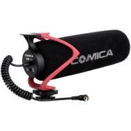 Universal Video Microphone, Comica CVM-V30 LITE Super-Cardioid Directional Shotgun Camera Microphone for Canon Nikon Sony Fuji DSLR Cameras and iPhone Android Smartphones(Red)