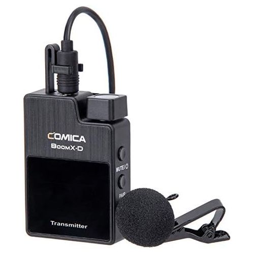  [아마존베스트]Comica BoomX-D D2 2.4G Wireless Lavalier Microphone System Digital 1-Trigger-2 Wireless Microphone Transmitter & Receiver SLR Clip-on Microphone,Lav Mic for Smartphone Camera Podca