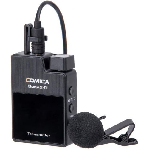  [아마존베스트]Comica BoomX-D D2 2.4G Wireless Lavalier Microphone System Digital 1-Trigger-2 Wireless Microphone Transmitter & Receiver SLR Clip-on Microphone,Lav Mic for Smartphone Camera Podca