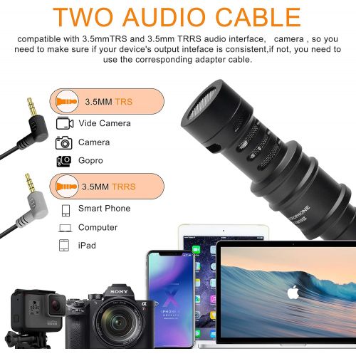  [아마존베스트]Comica CVM-VM10II Full Metal Compact On Camera Cardioid Directional Mini Shotgun Video Microphone for Smartphone iPhone,Huawei,DJI Osmo,SonyA9/A7RII/A7RSII,GH4/ GH5, and DSLR Camer