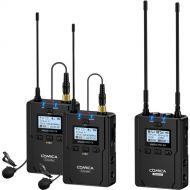 Comica Audio CVM-WM200A PRO 2-Person Camera-Mount Wireless Omni Lavalier Microphone System with Backup Recording (534 to 589 MHz)